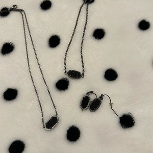 Kendra Scott Gunmetal Jewelry Set